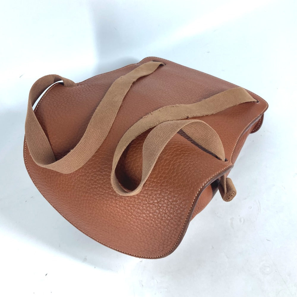 HERMES Backpack leather Brown Sherpa PM Women Used