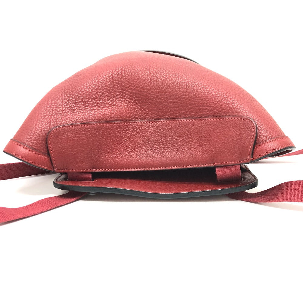 HERMES Backpack Taurillon Clemence Red Sherpa GM