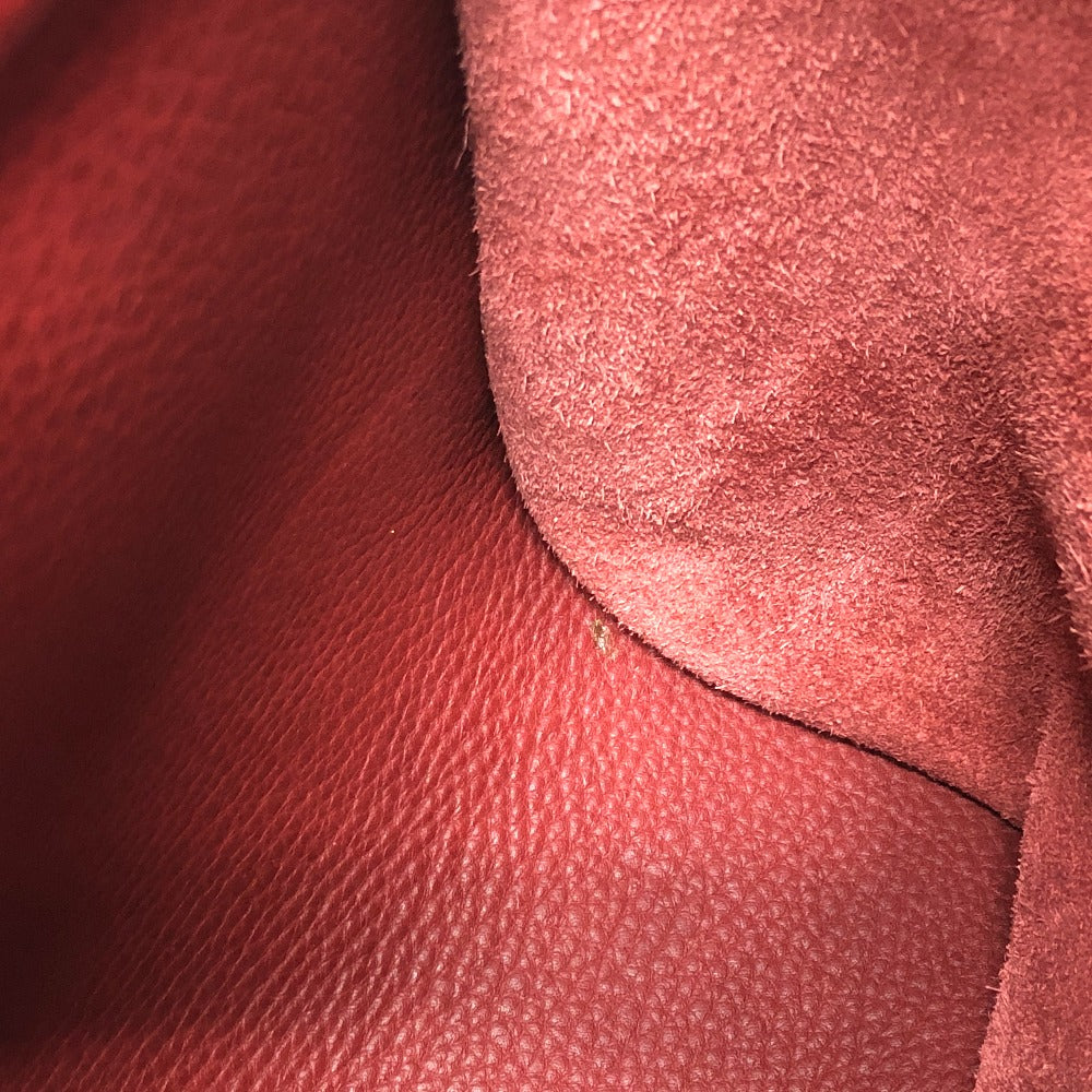 HERMES Backpack Taurillon Clemence Red Sherpa GM