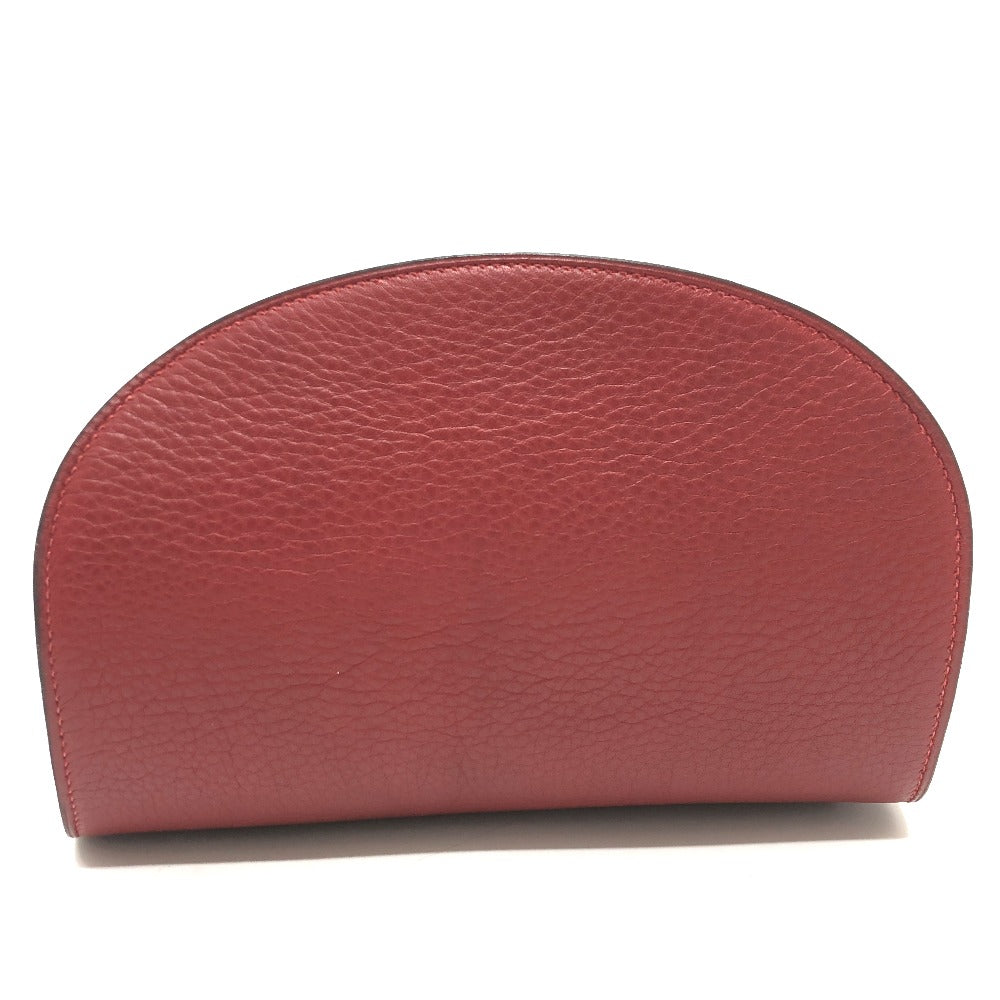 HERMES Backpack Taurillon Clemence Red Sherpa GM