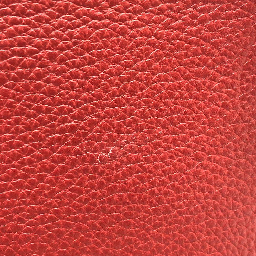 HERMES Backpack Taurillon Clemence Red Sherpa GM