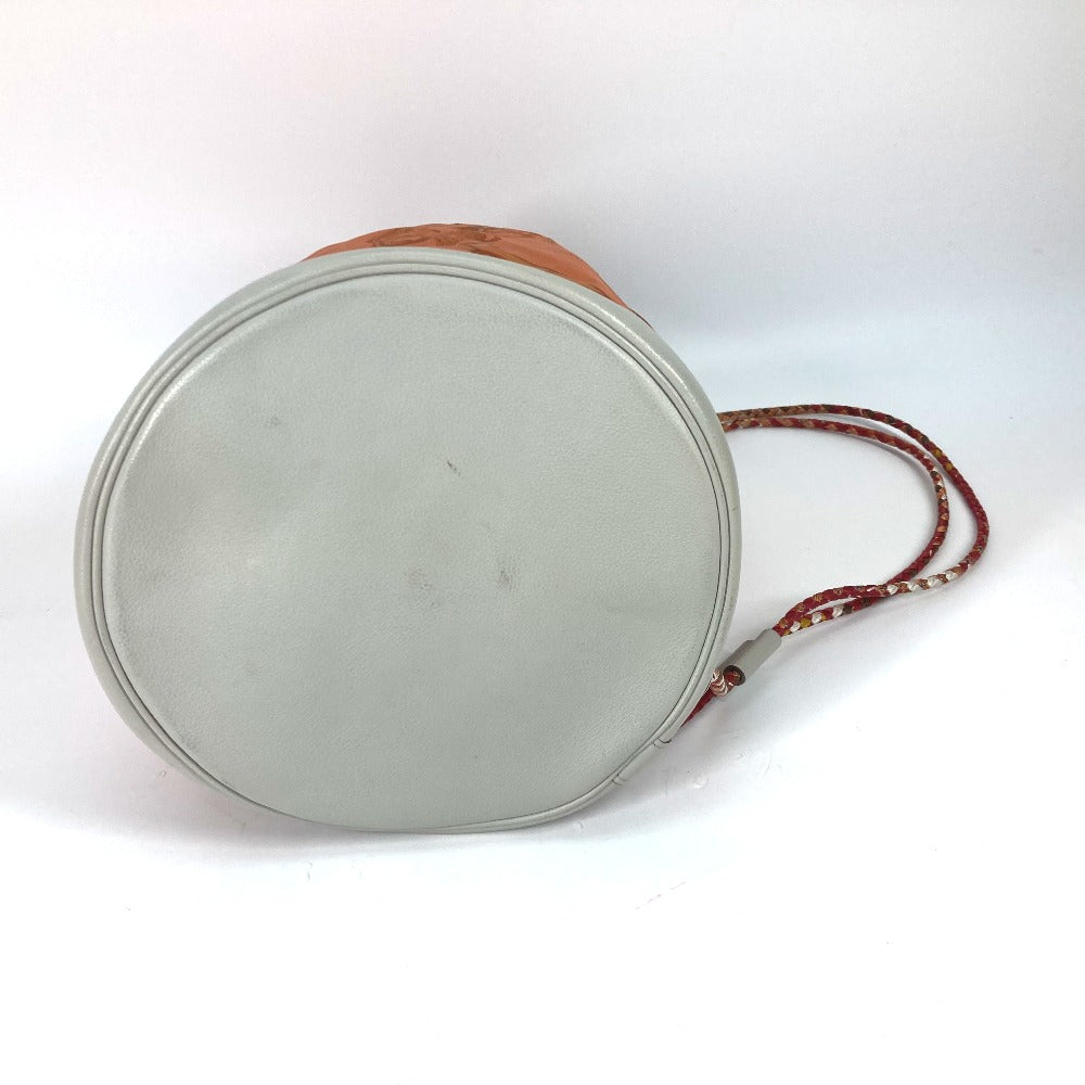 HERMES Shoulder Bag Silk, Leather Orange Shoulder soie cool 22 brides de gala Women Used