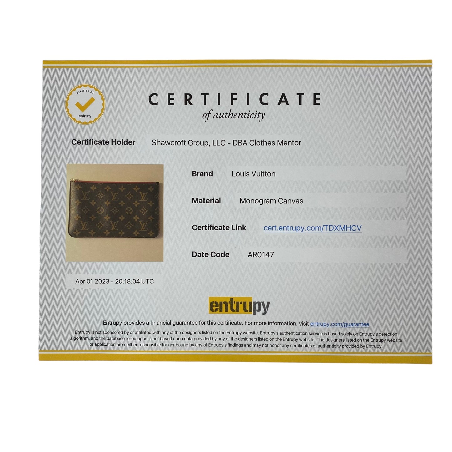 Clutch Luxury Designer By Louis Vuitton  Size: Medium