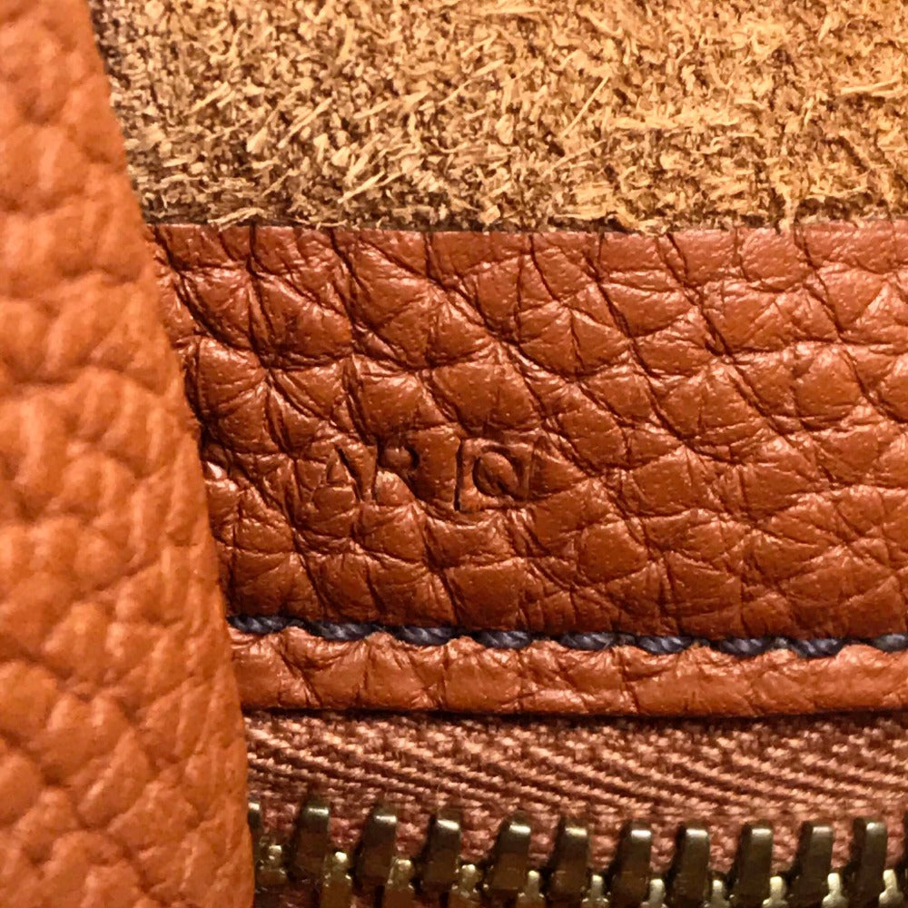 HERMES Shoulder Bag Taurillon Clemence Brown Boolean Lang