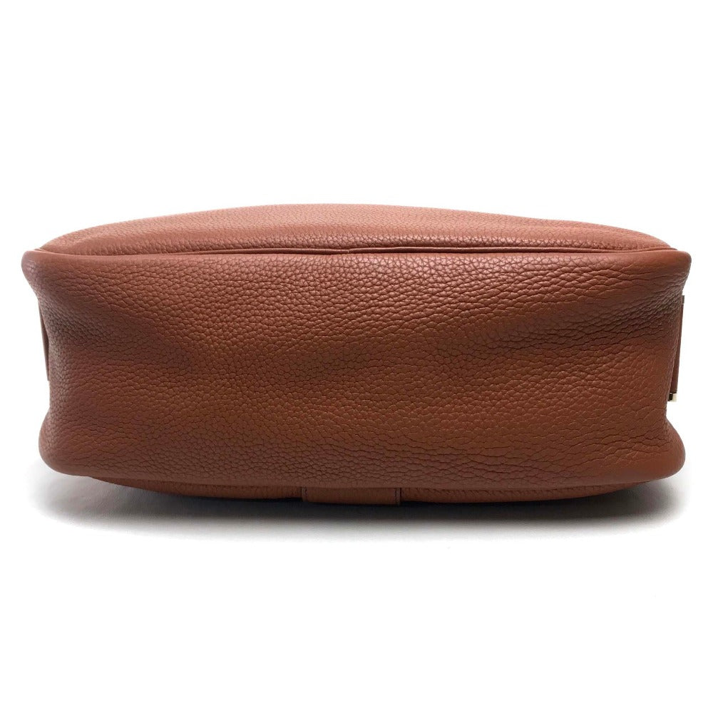 HERMES Shoulder Bag Taurillon Clemence Brown Boolean Lang