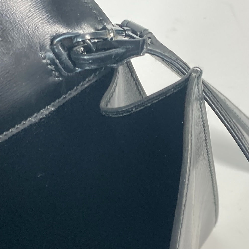 HERMES Clutch bag Box scarf black bag pouch Kirius