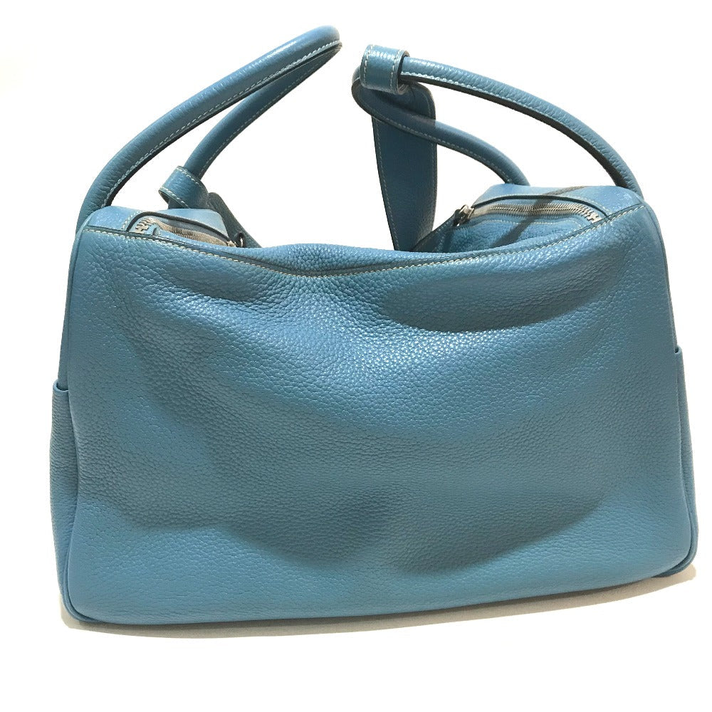 HERMES Handbag Taurillon Clemence blue Lindy 34 Women Used
