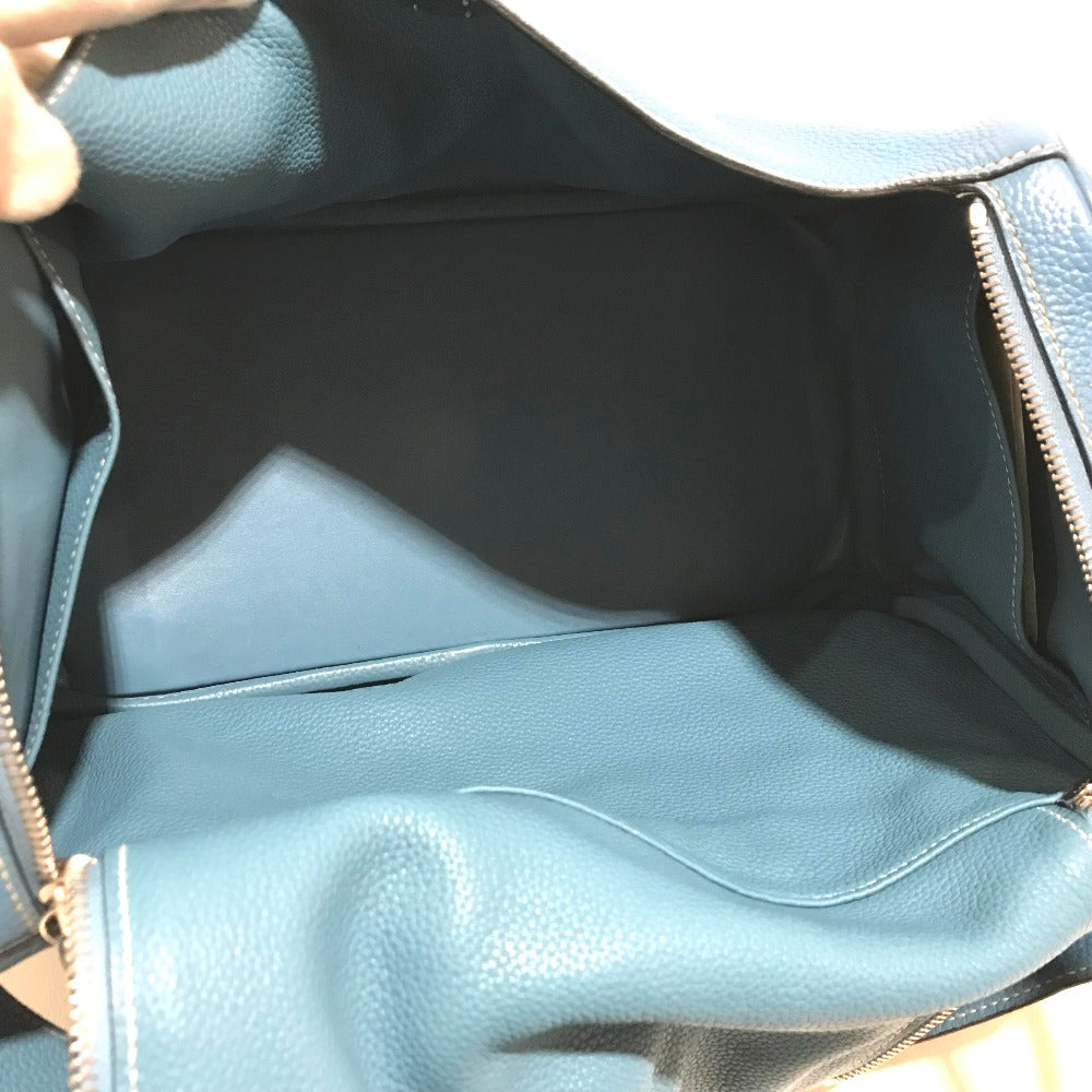 HERMES Handbag Taurillon Clemence blue Lindy 34 Women Used