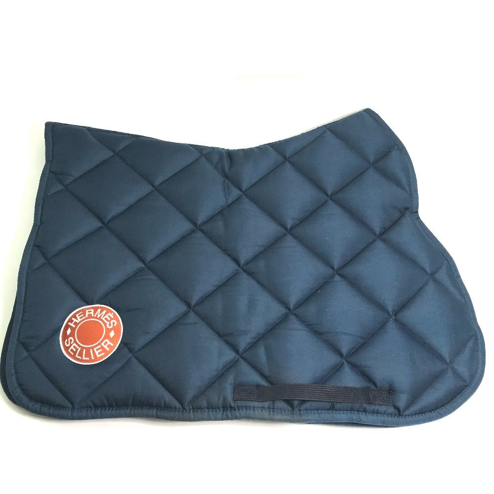 HERMES Other miscellaneous goods polyester Navy for horses tack Under saddle bib for horse racing 《Swing》