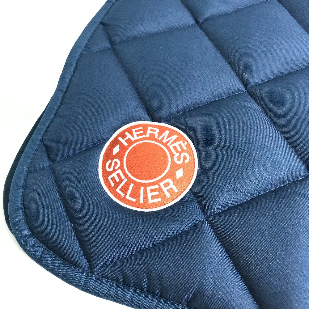 HERMES Other miscellaneous goods polyester Navy for horses tack Under saddle bib for horse racing 《Swing》