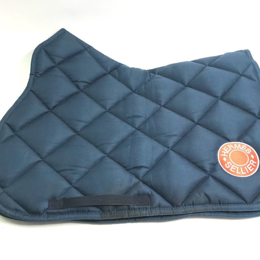 HERMES Other miscellaneous goods polyester Navy for horses tack Under saddle bib for horse racing 《Swing》