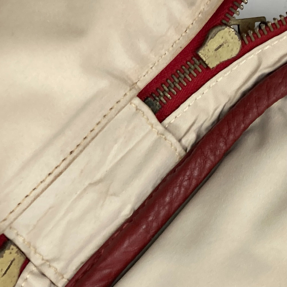 HERMES Handbag leather Red City
