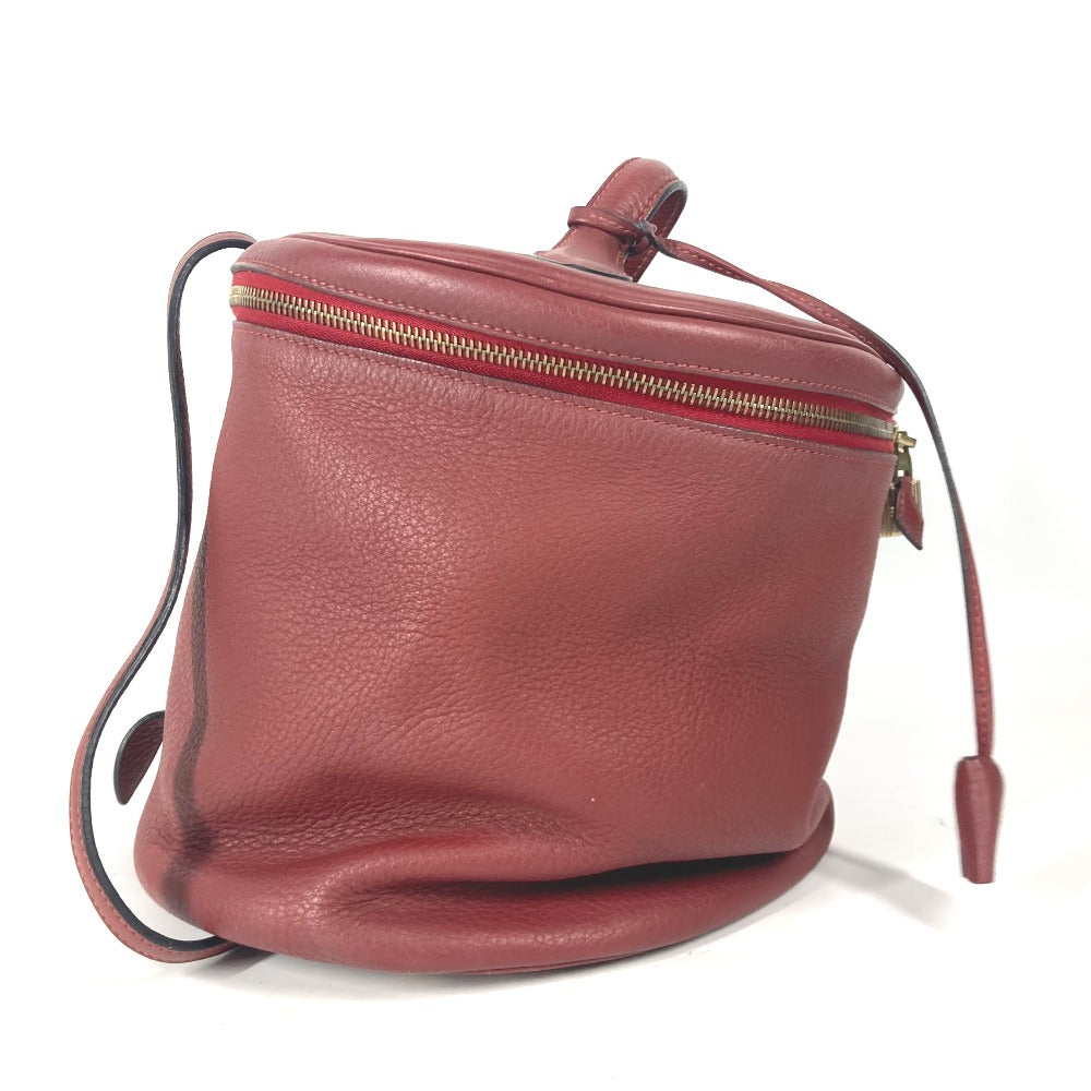 HERMES Handbag leather Red City