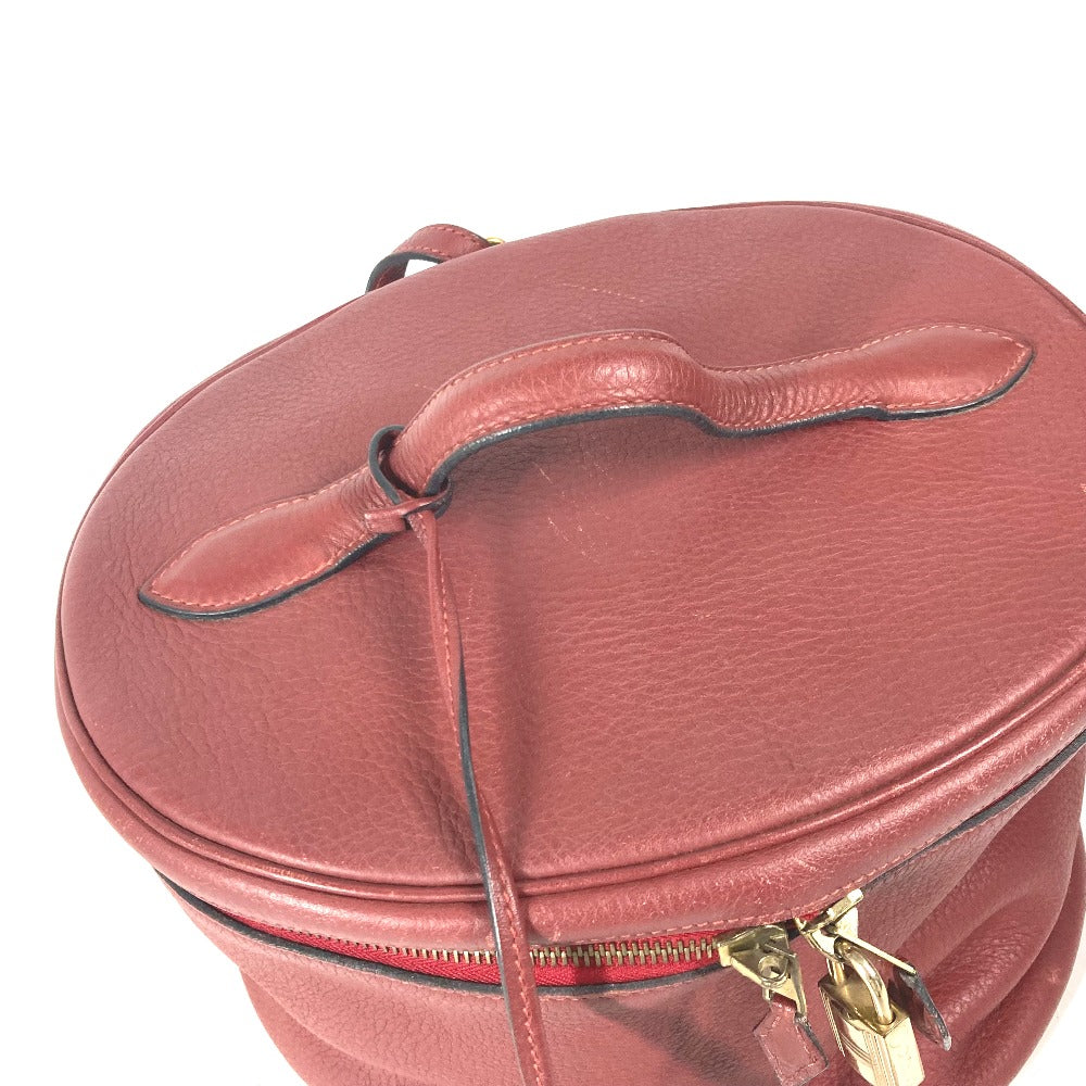 HERMES Handbag leather Red City