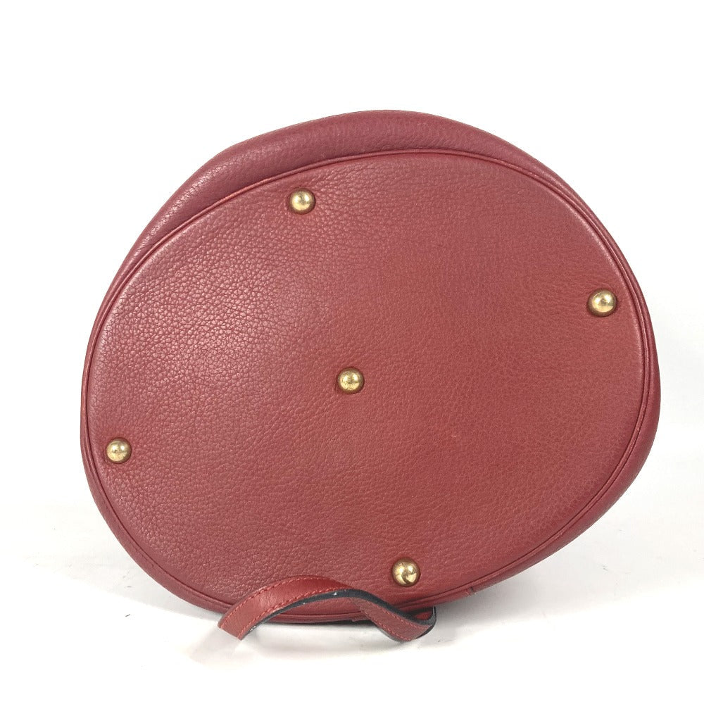 HERMES Handbag leather Red City
