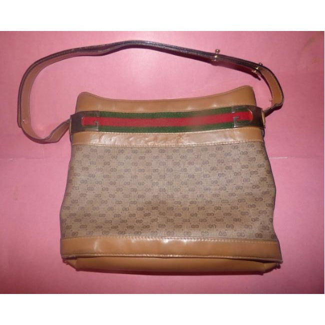Gucci Tote Vintage Pursesdesigner Purses Brown Gg Canvas Shoulder Bag