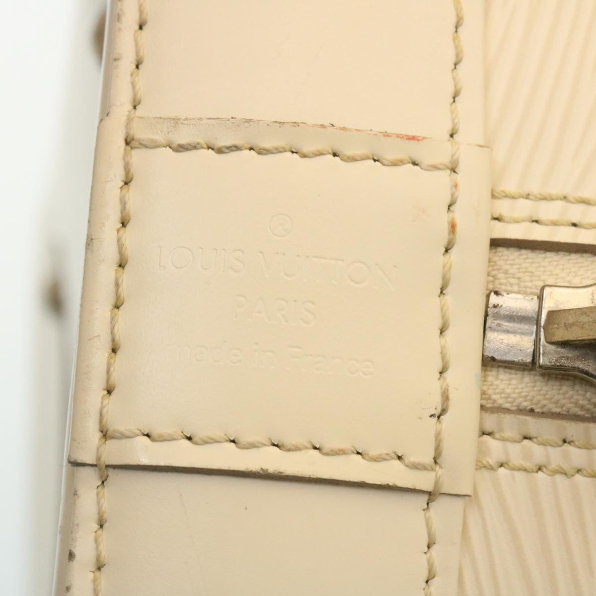 LOUIS VUITTON Epi Alma GM Hand Bag White M4032J LV Auth 29185