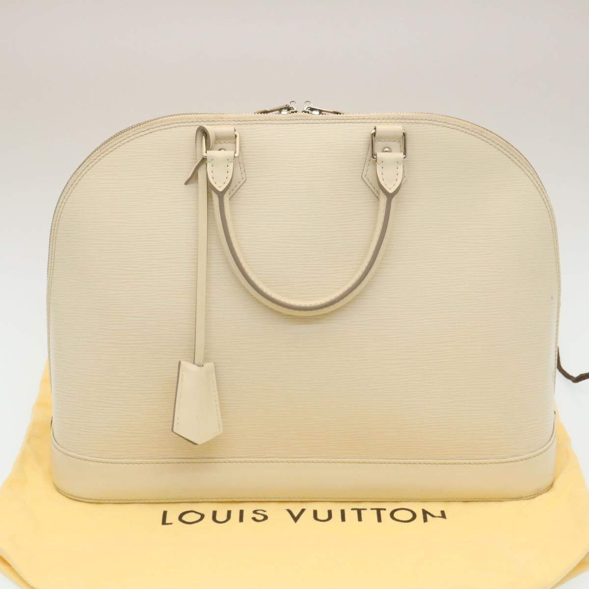 LOUIS VUITTON Epi Alma GM Hand Bag White M4032J LV Auth 29185