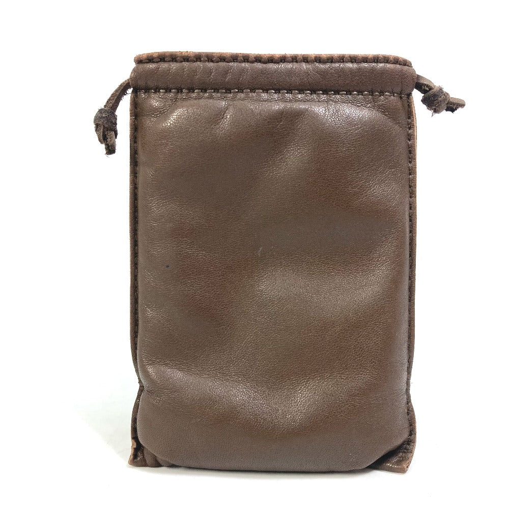HERMES Pouch Anyo Miro Brown Pochette Pillow PM