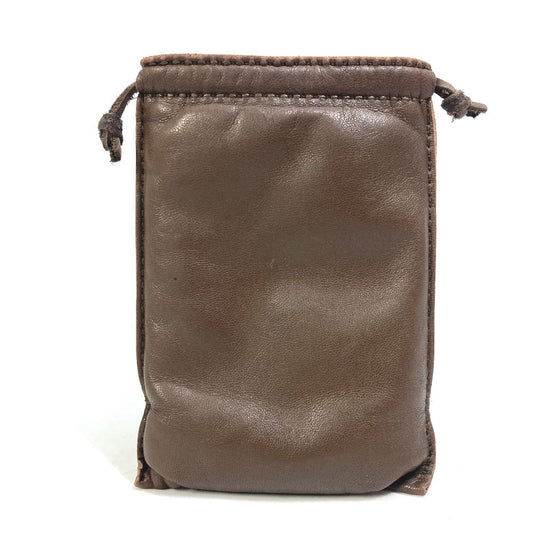 HERMES Pouch Anyo Miro Brown Pochette Pillow PM