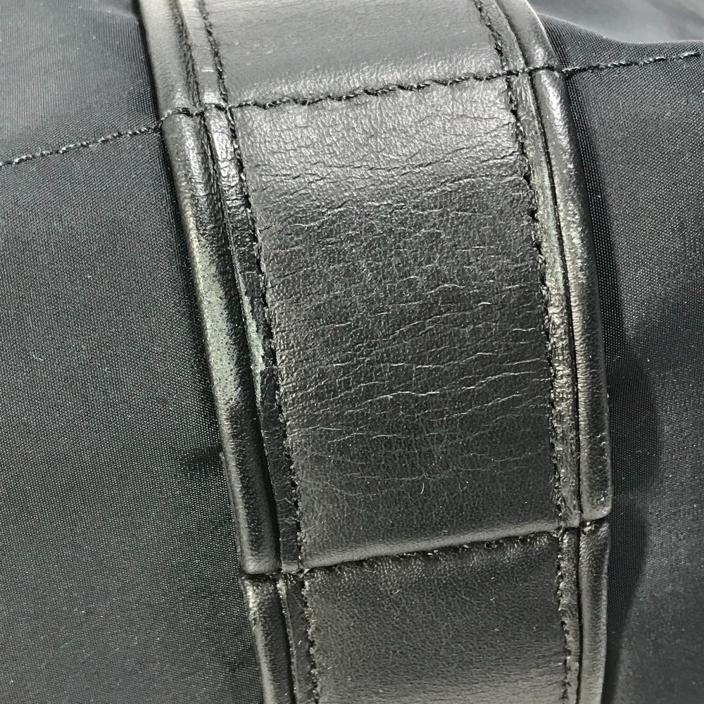 HERMES Tote Bag Nylon black Acapulco Cabas MM Women Used