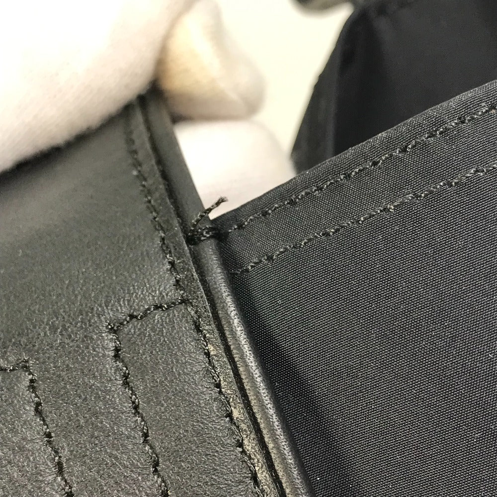 HERMES Tote Bag Nylon black Acapulco Cabas MM Women Used