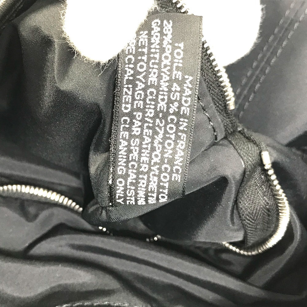 HERMES Tote Bag Nylon black Acapulco Cabas MM Women Used