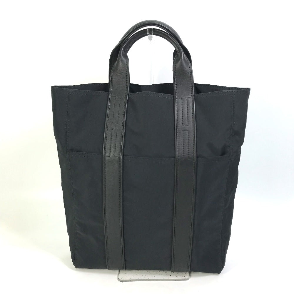 HERMES Tote Bag Nylon black Acapulco Cabas MM Women Used