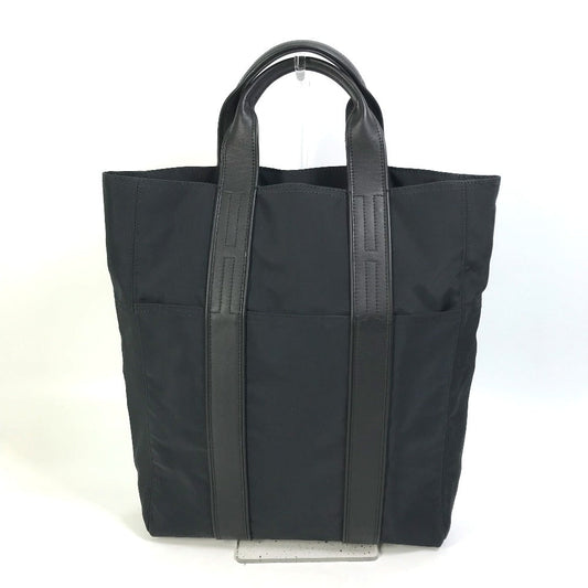 HERMES Tote Bag Nylon black Acapulco Cabas MM Women Used