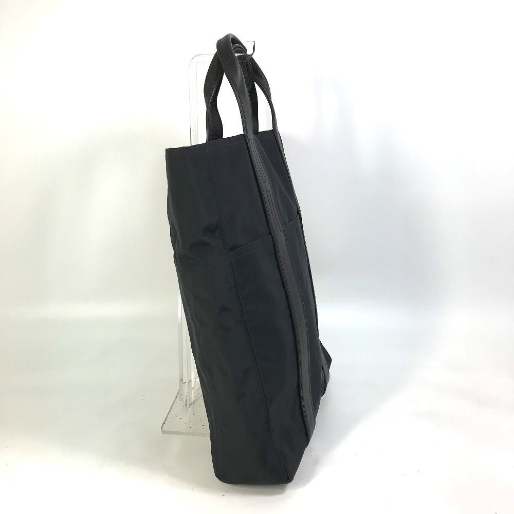 HERMES Tote Bag Nylon black Acapulco Cabas MM Women Used