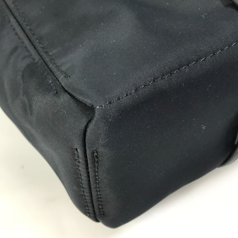 HERMES Tote Bag Nylon black Acapulco Cabas MM Women Used