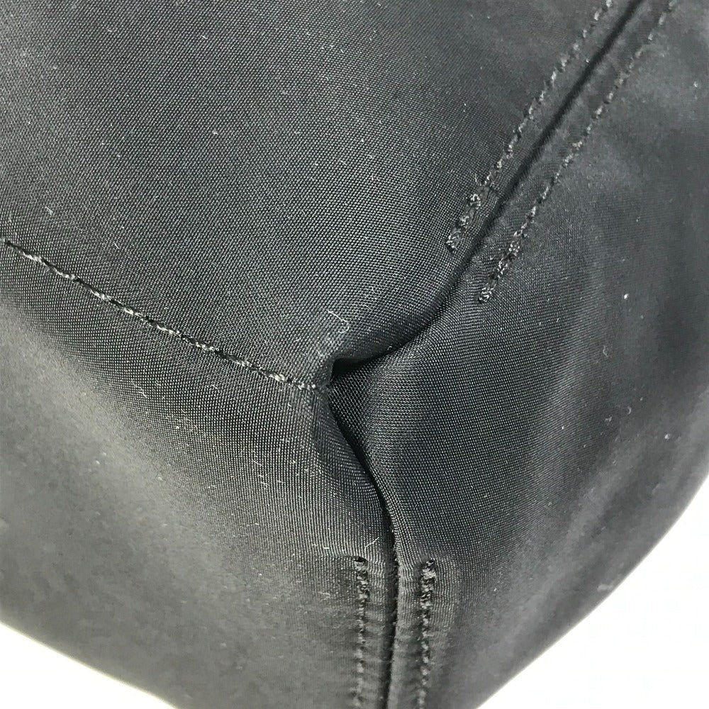 HERMES Tote Bag Nylon black Acapulco Cabas MM Women Used