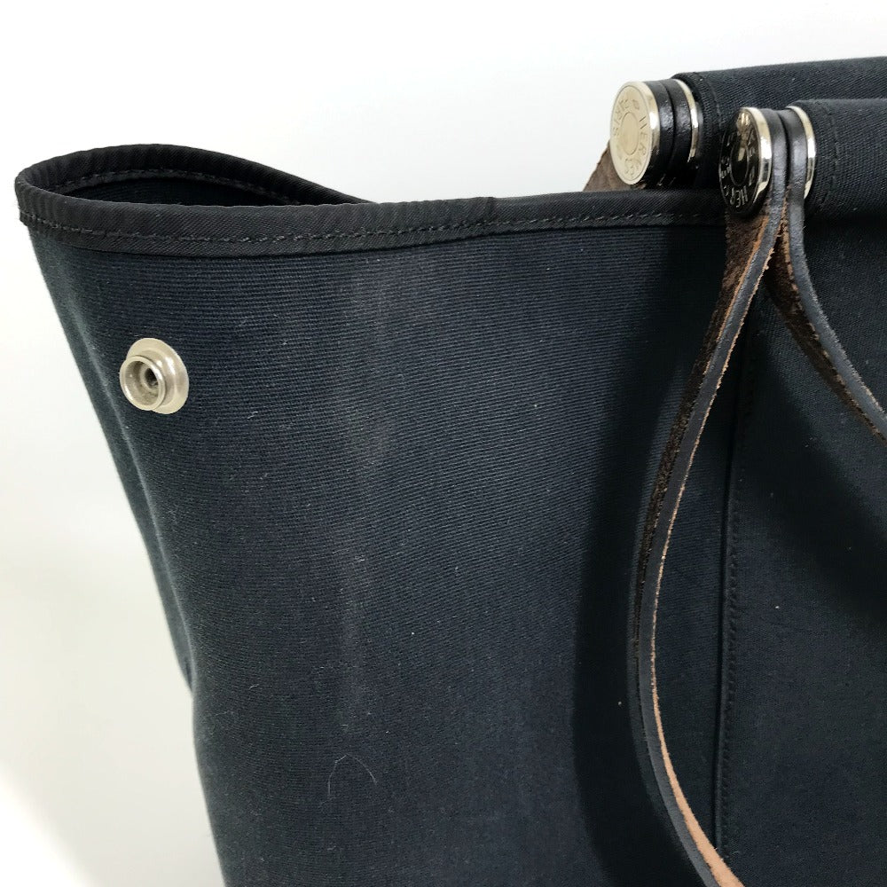 HERMES Tote Bag Towar Office / Leather black Handbag Kabak Elan PM Women Used