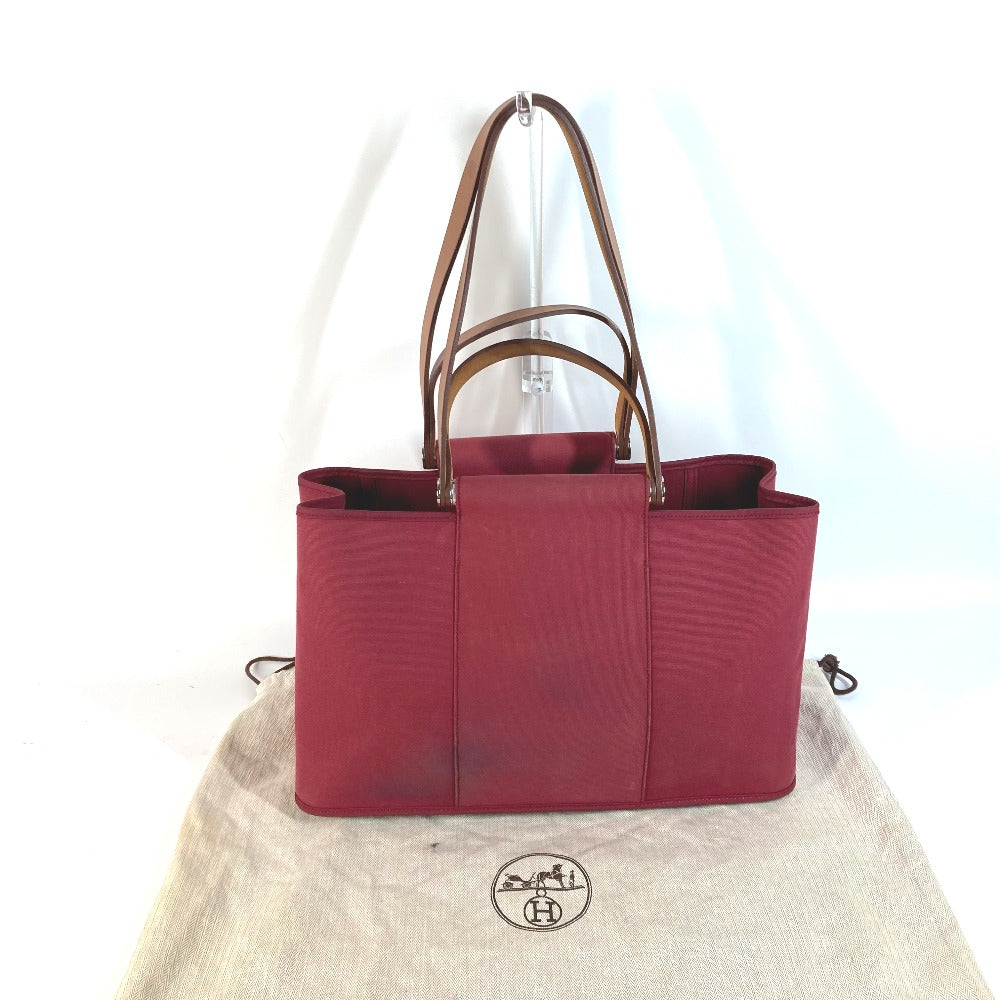 HERMES Tote Bag canvas Red Kavac Elan PM Women Used