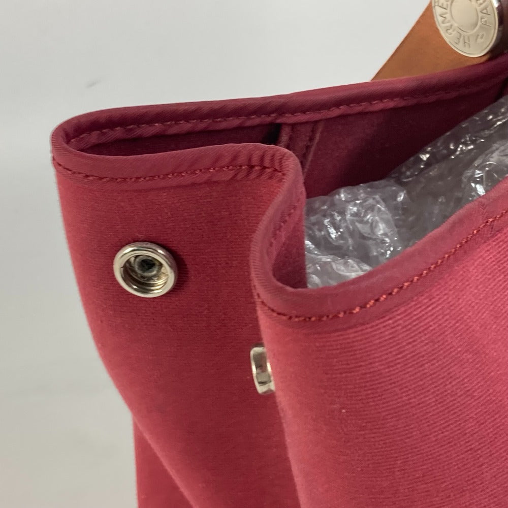 HERMES Tote Bag canvas Red Kavac Elan PM Women Used