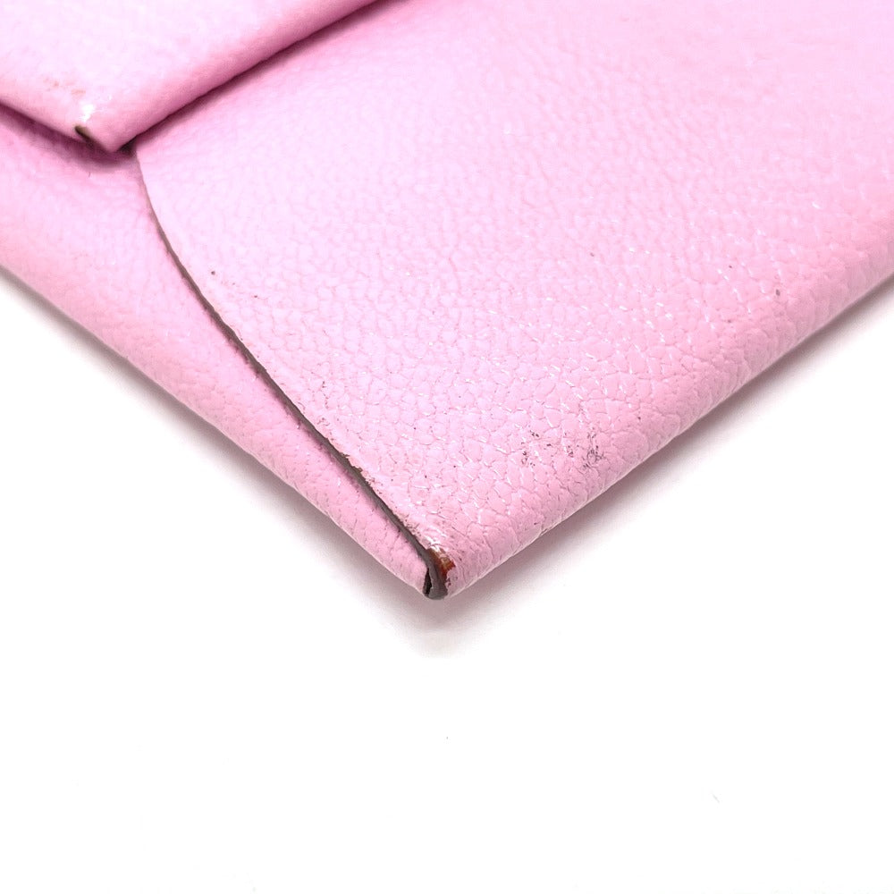 HERMES Coin case Shave pink Bastia Women Used