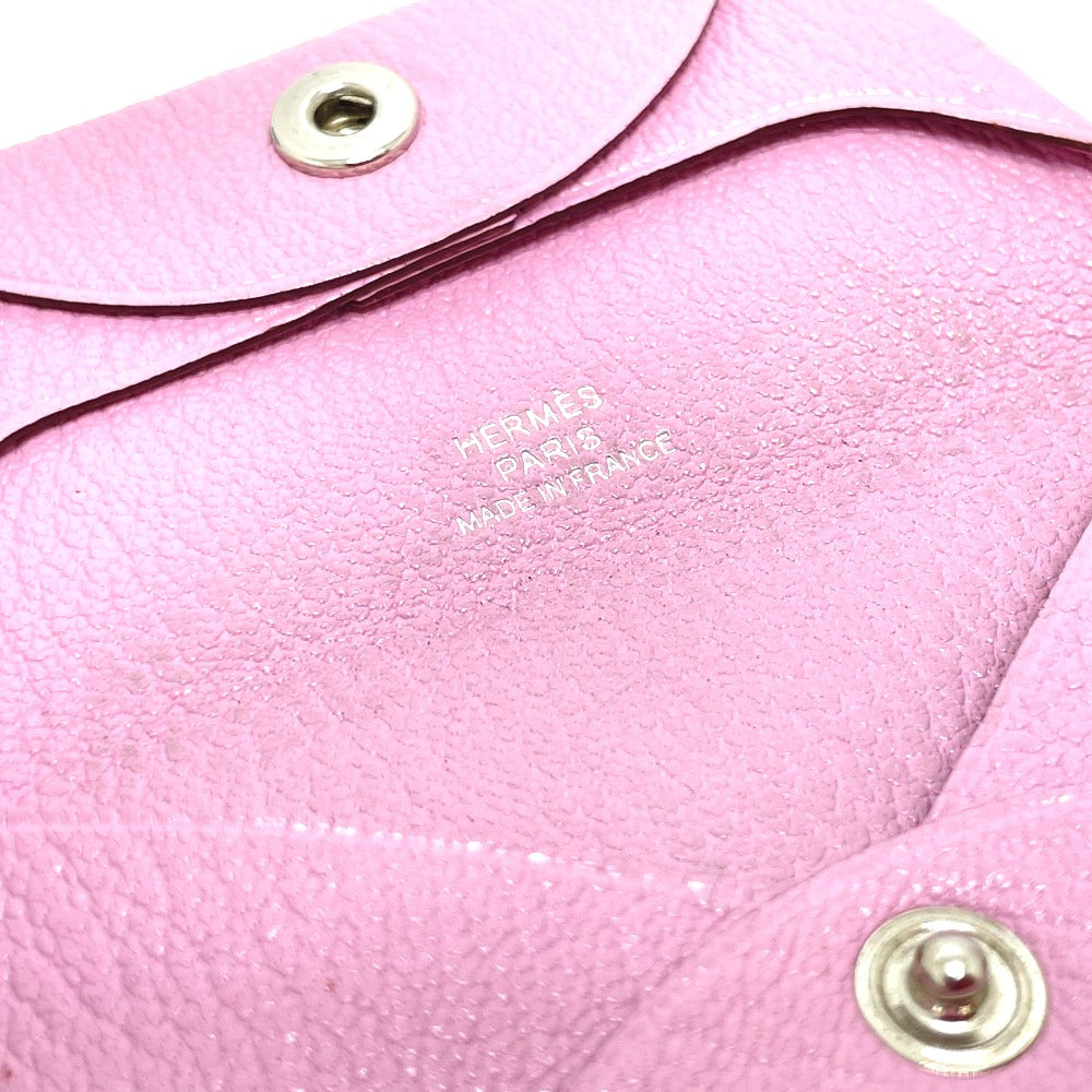 HERMES Coin case Shave pink Bastia Women Used