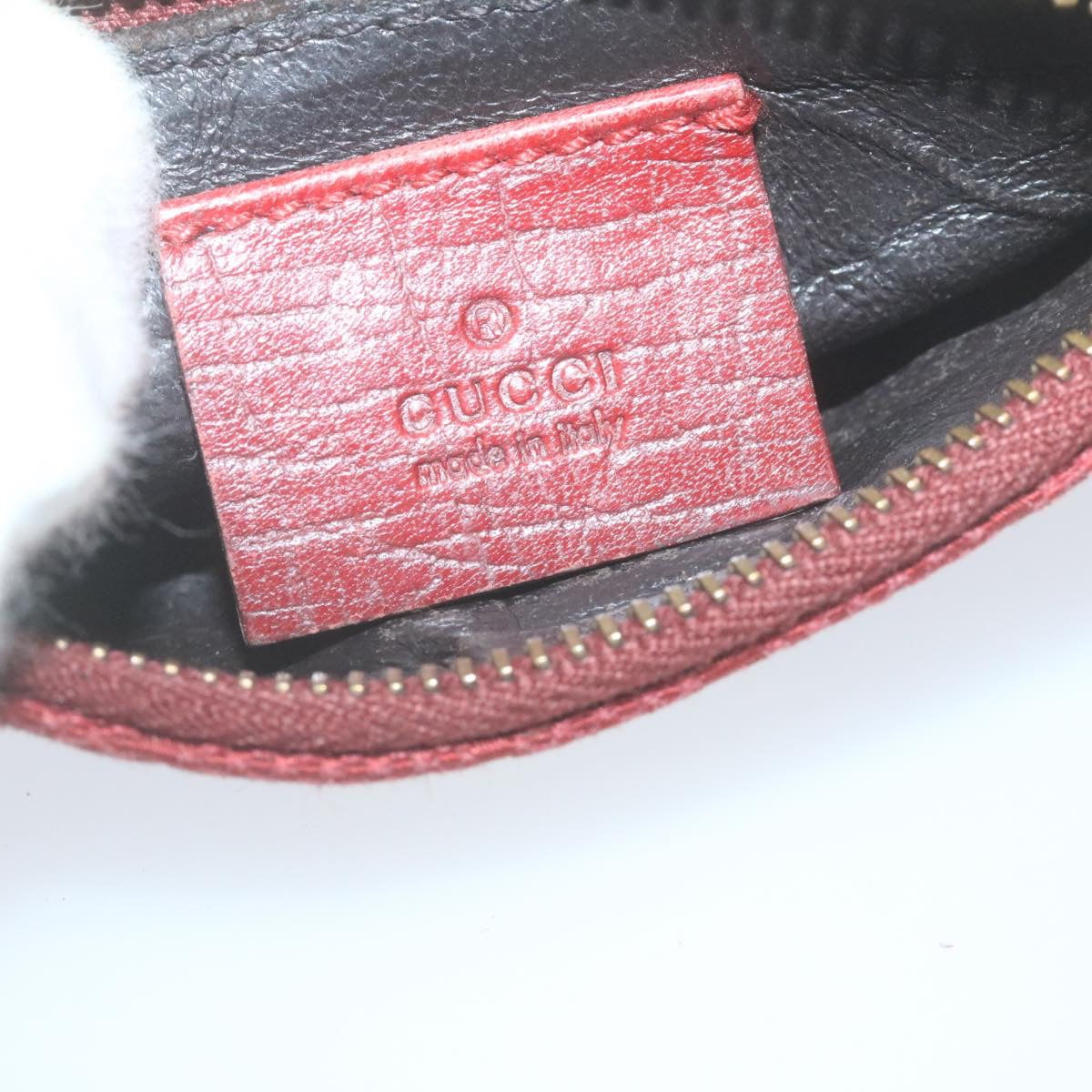 GUCCI GG Canvas Coin Purse Red  29473