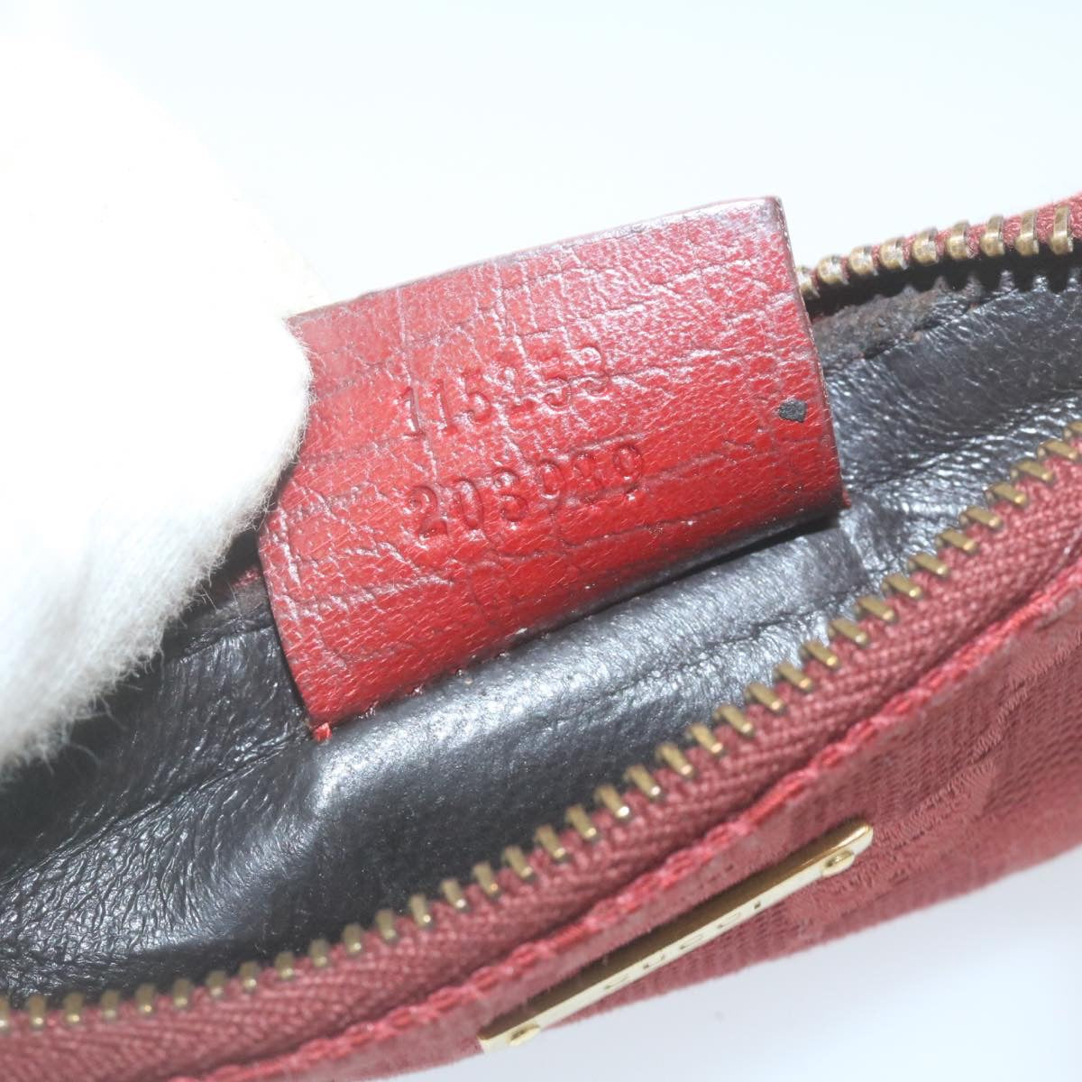 GUCCI GG Canvas Coin Purse Red  29473