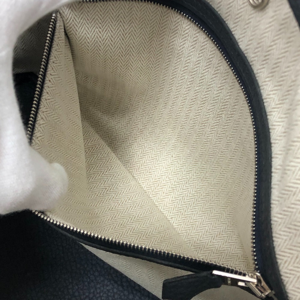 HERMES Handbag leather black Garden Party TPM Negonda Women Used