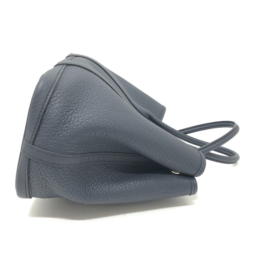 HERMES Handbag leather black Garden Party TPM Negonda Women Used