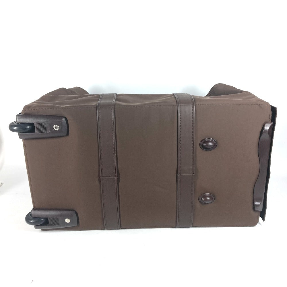 HERMES Carry Bag Nylon Brown suitcase Akapu Luco unisex(Unisex) Used