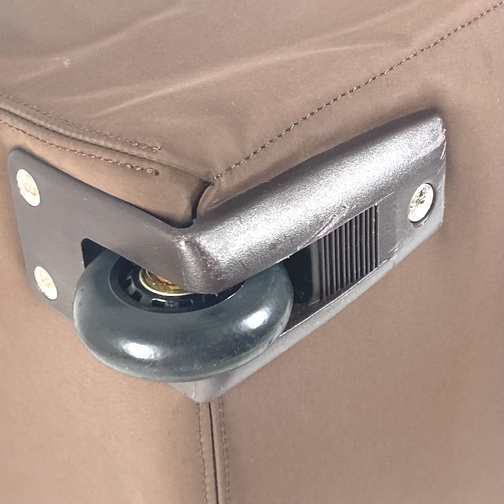 HERMES Carry Bag Nylon Brown suitcase Akapu Luco unisex(Unisex) Used