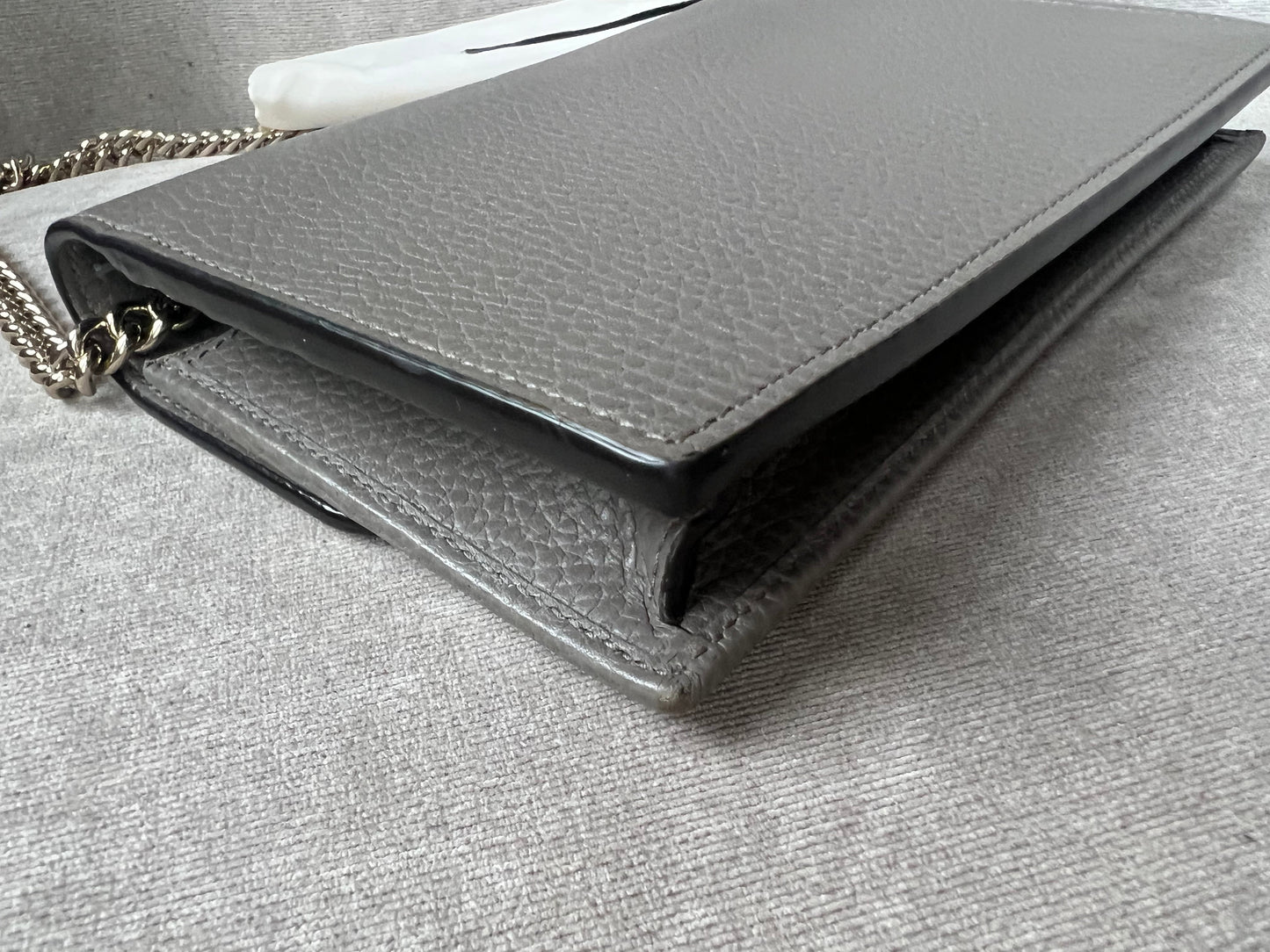 Gucci Dollar Grey Interlocking Chain Wallet