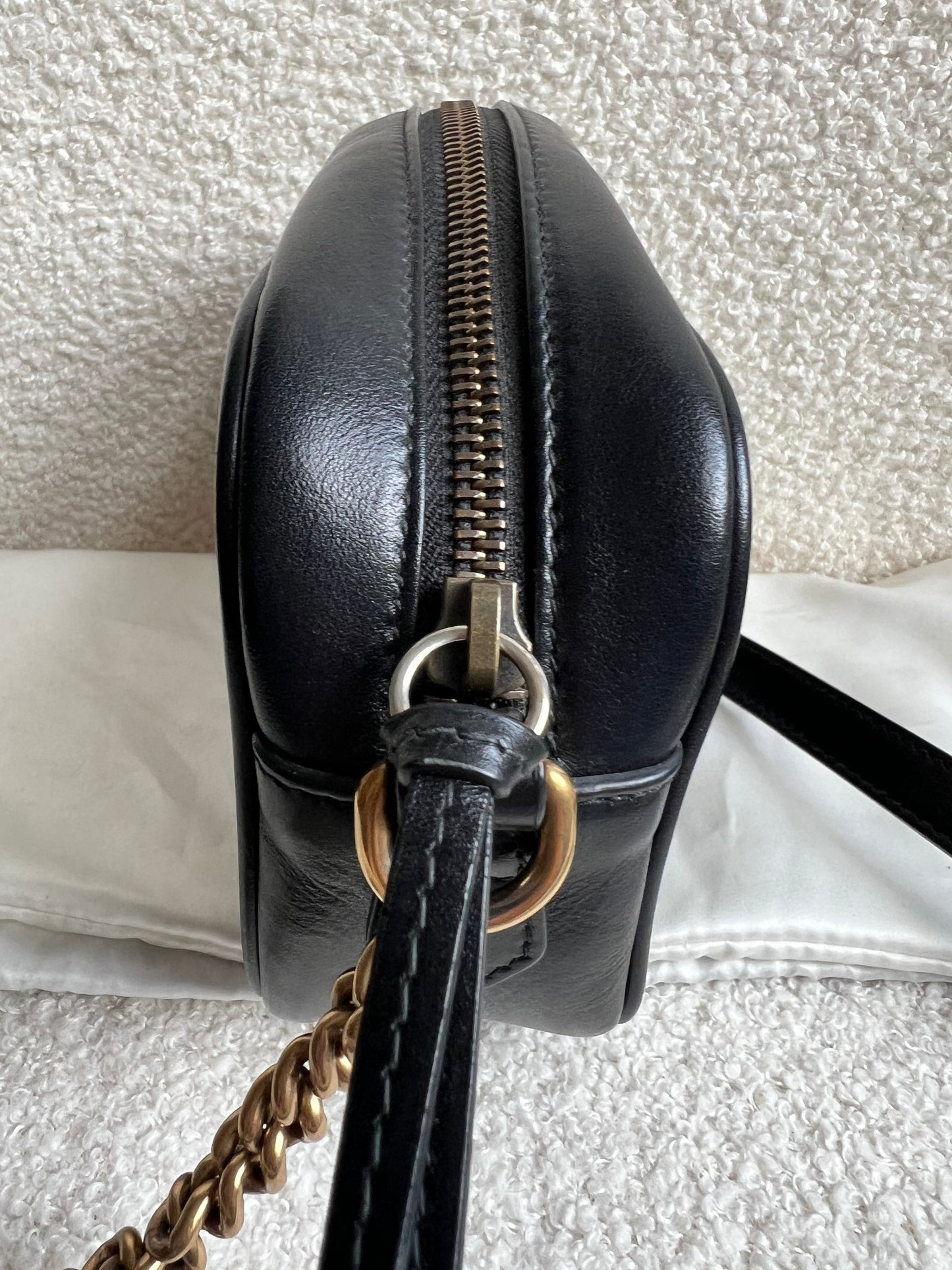 Gucci GG Black Marmont Mini Shoulder Bag (RRP £1,360)