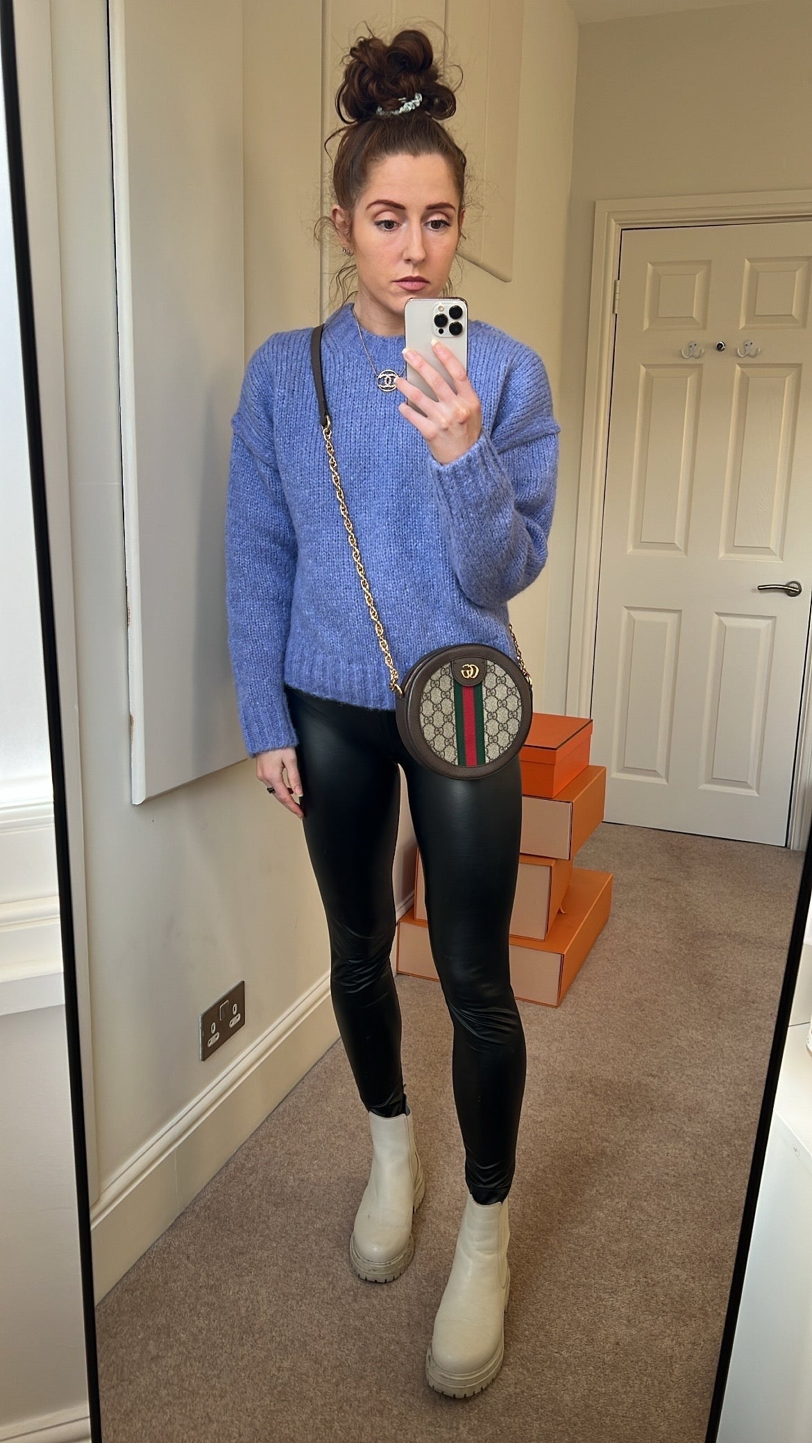 Gucci GG Ophidia Mini GG Round Shoulder Bag (RRP £1,270)