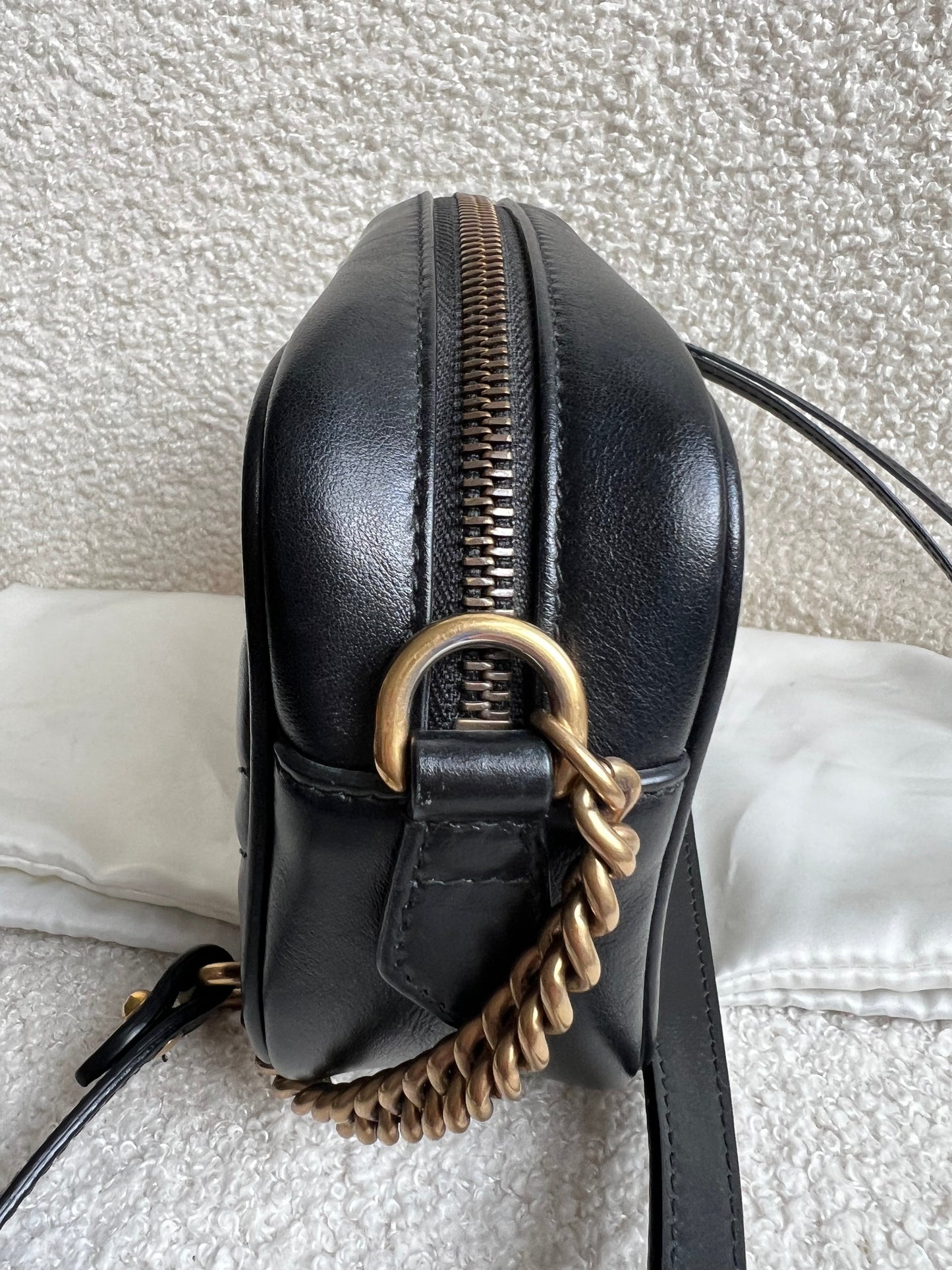 Gucci GG Black Marmont Mini Shoulder Bag (RRP £1,360)