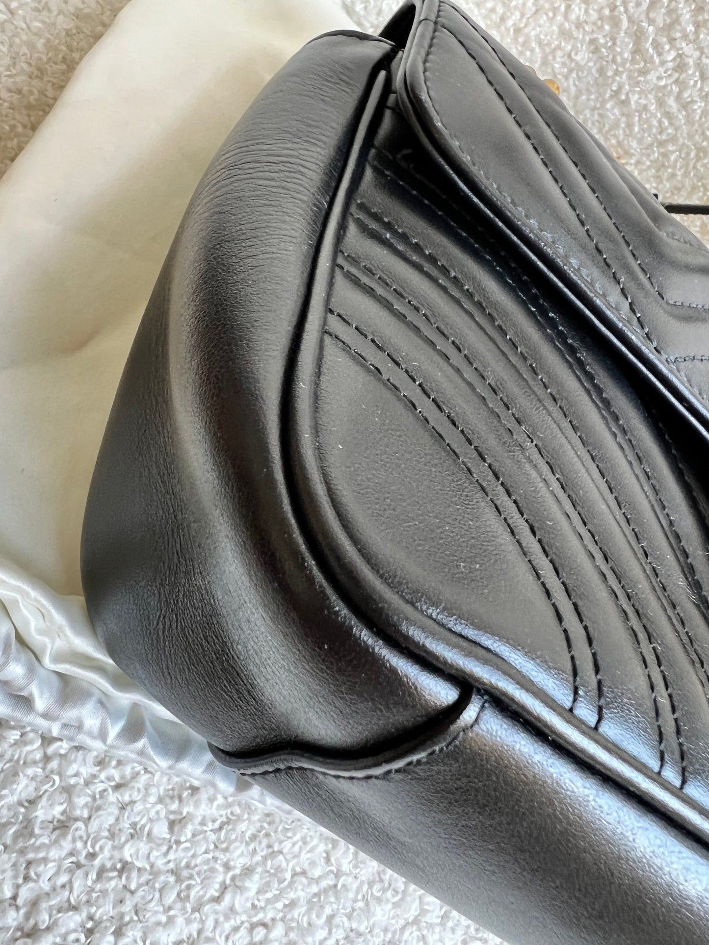 Gucci GG Black Marmont Small Shoulder Bag (RRP £1890)