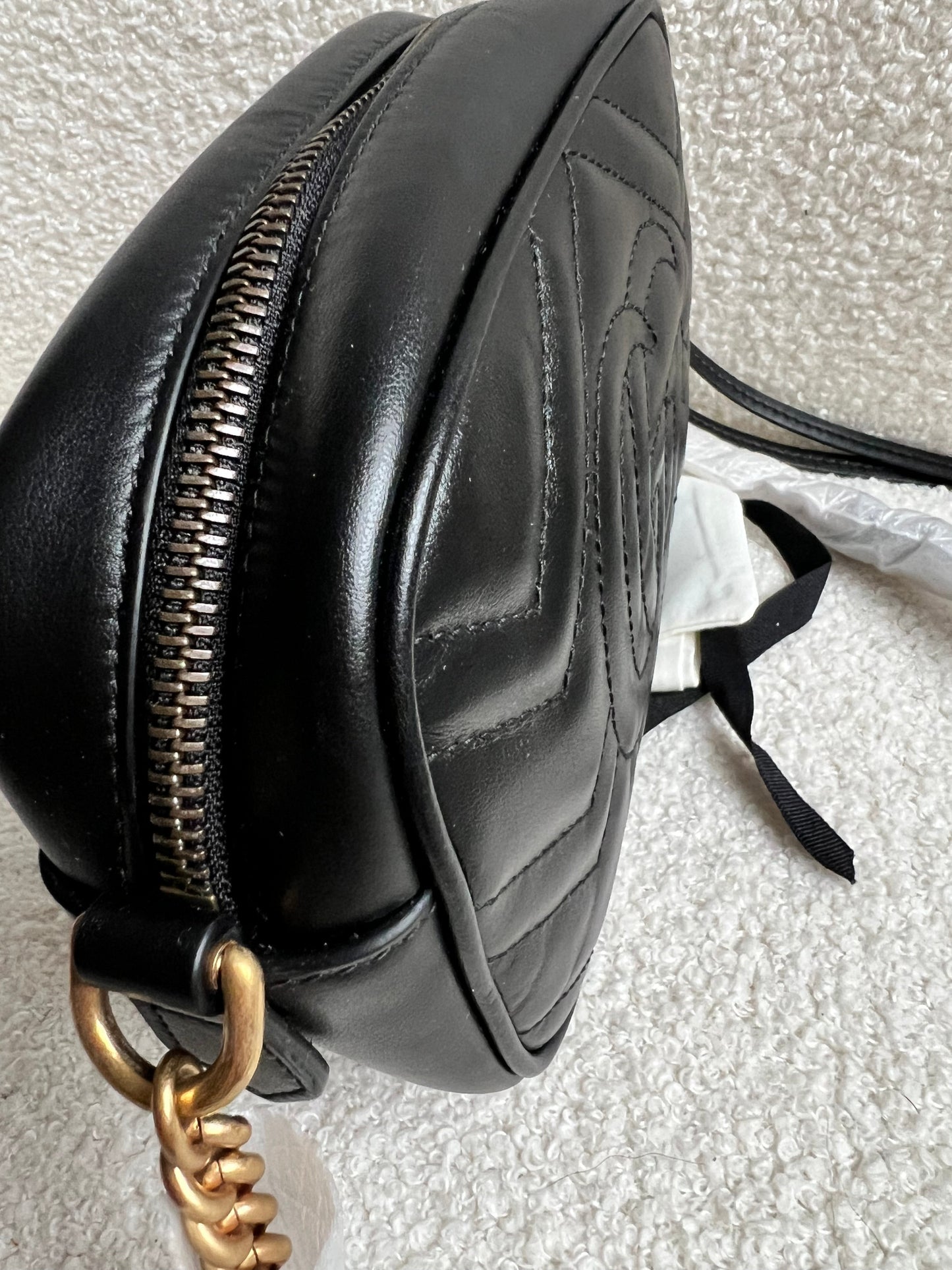 Gucci GG Black Marmont Mini Shoulder Bag (RRP £1,360)