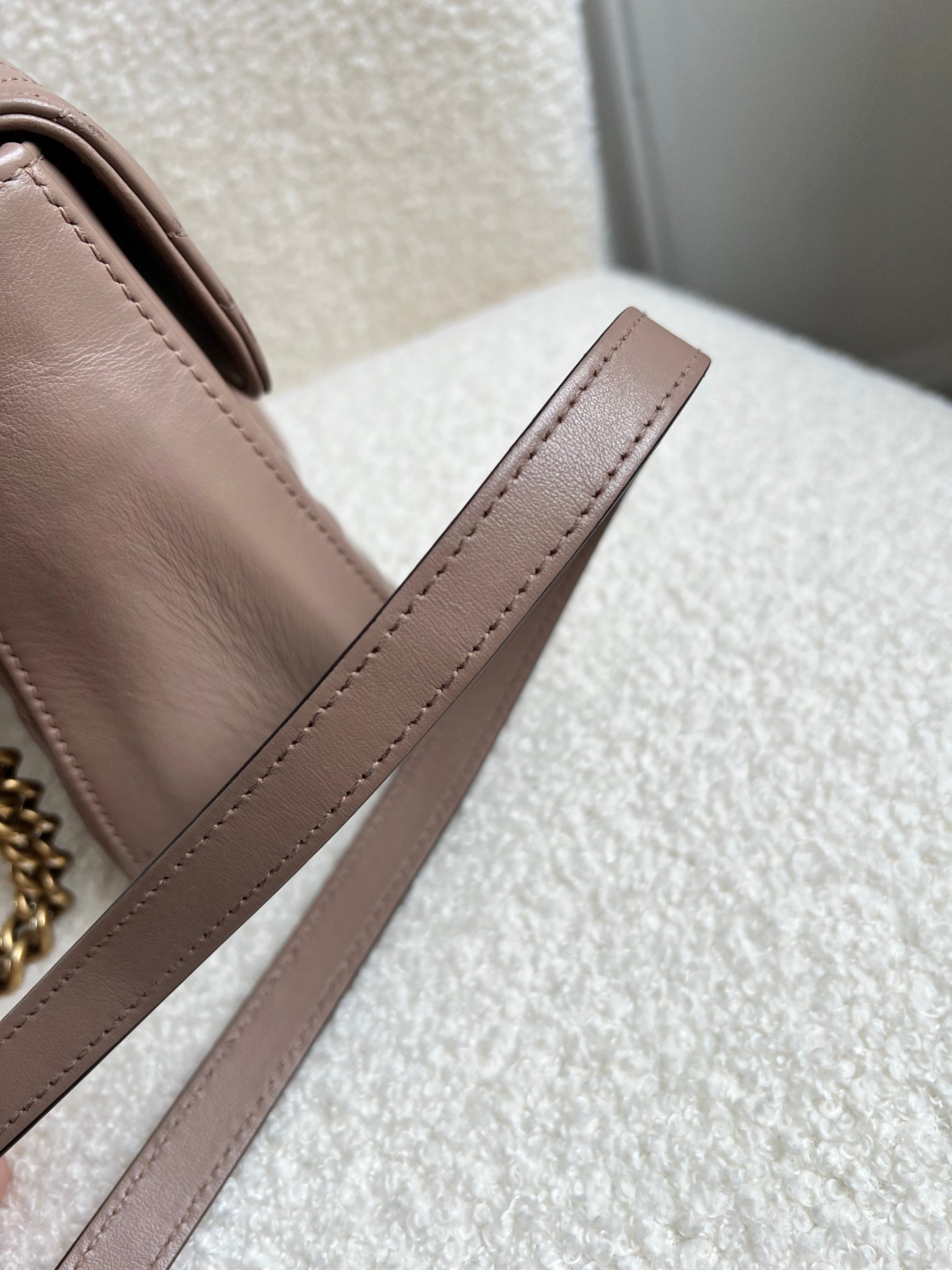 Gucci GG Dusty Pink Marmont Mini Top Handle Bag (RRP £1,890)